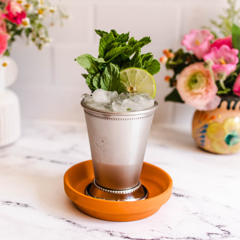 Refresh yourself with a frosty glass of Mint Julep Margarita.