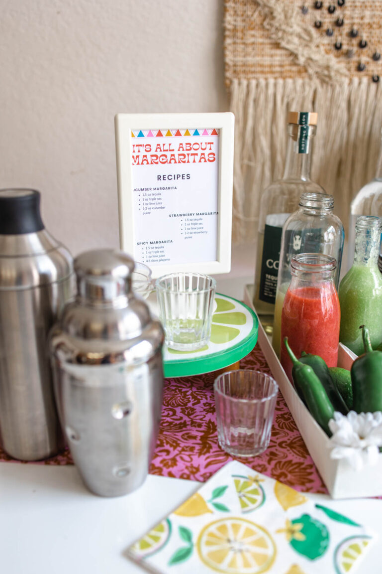 How to Set Up Your DIY Margarita Bar
